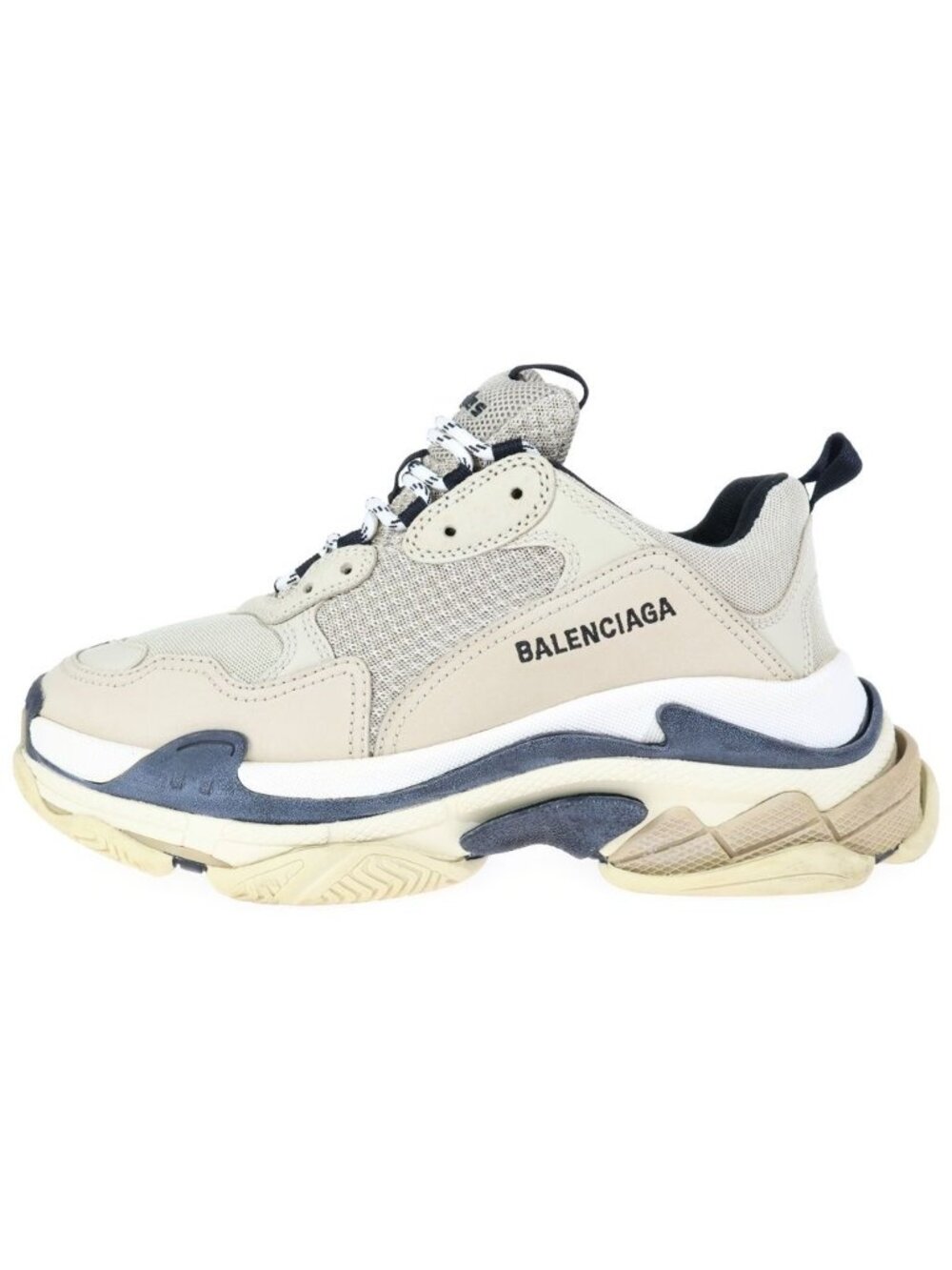 Balenciaga Triple S Sneakers S Volume Sole Low-Top Sneakers Beige